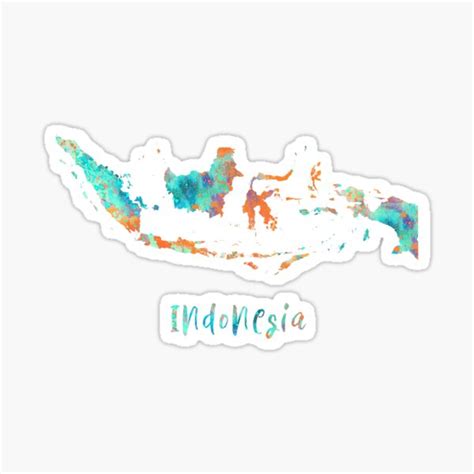 Image result for Indonesia Map Sticker