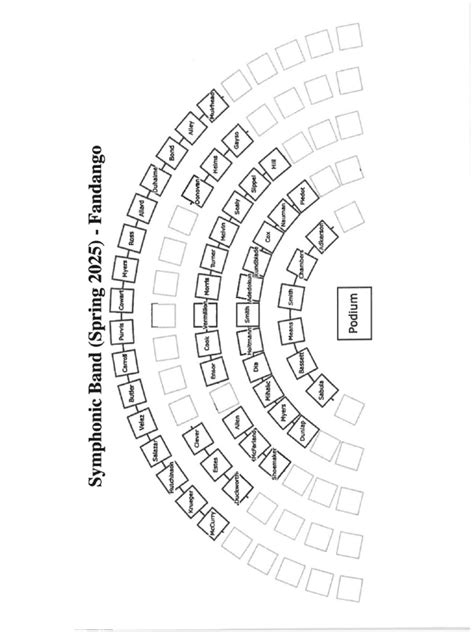 Image result for Concert Band Seating Chart