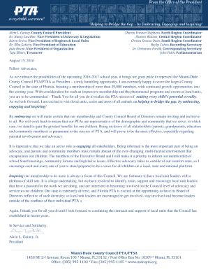 2016-2025 Form FL Miami-Dade County Council PTA/PTSA Council Dues Fill ...