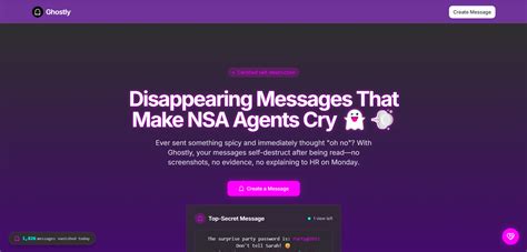Ghostly - Self-Destructing Messages