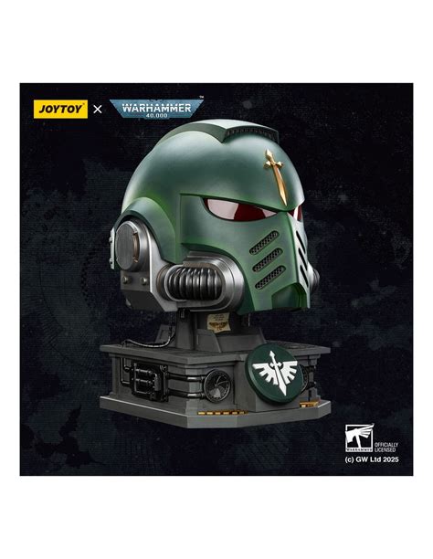 PiXELATOY - Dark Angels MkX Helmet & Display Stand. W40K. JoyToy
