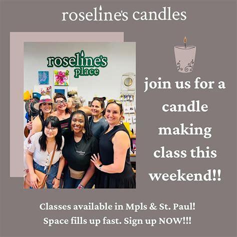 Candle Making Experience at Roselines Place - Minneapolis, 2430 Central ...