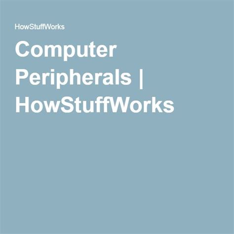 Image result for Peripherals Explained