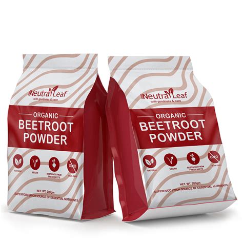 NeutraLeaf Organic Beetroot Powder | 200g | Skin, Face & Hair | Muscle ...