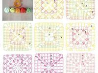 31 ideas de Crochet al cuadrado | croché, cuadros a crochet, ganchillo