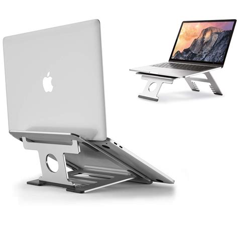 2-in-1 Adjustable Laptop Stand - Portable and Foldable Laptop Riserd ...