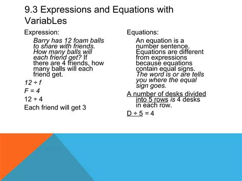 Image result for Variables and Equations Examples