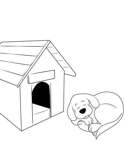 Dog House Coloring Pages