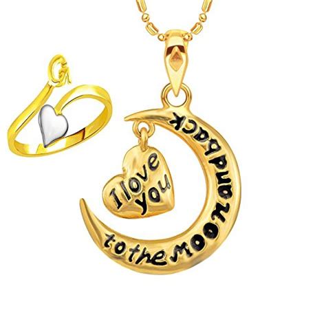 Vidhi Jewels Gold Plated Initial "G" Finger Ring with I Love You ...