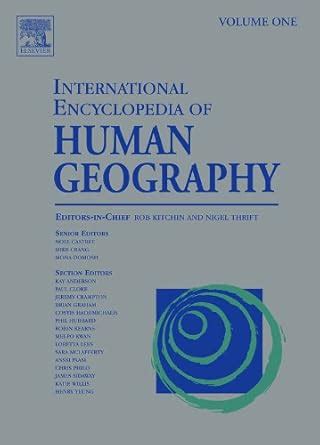 International Encyclopedia of Human Geography eBook : Kitchin, Rob ...