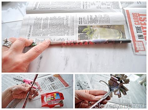Image result for Newspaper Flower Tutorial