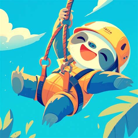 Image result for Sloth On Zip Line