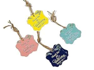 ImpressiveWorks Thank You Gift Tags Labels with String/Tagsfor Presents ...