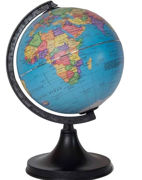 Kebica Educational Rotating 8 inch World Globe with Clearly visible ...