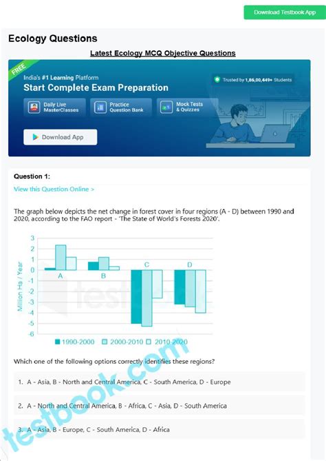 Mcq on ecology 5eea6a1539140 f30f369f384 - Download Testbook App ...