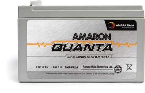 AMARON VRLA 12-12/12V, 12AH at C20 SMF Emergency Battery for Use in Any ...