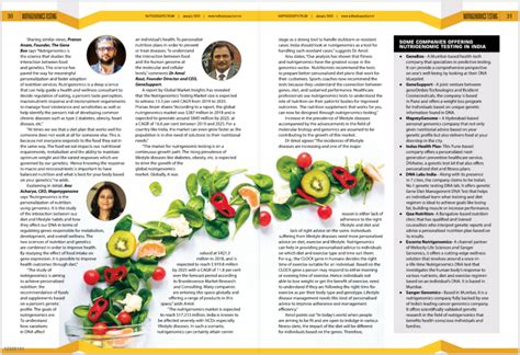 News Coverage: Mapmygenome featured in Nuffoods Spectrum