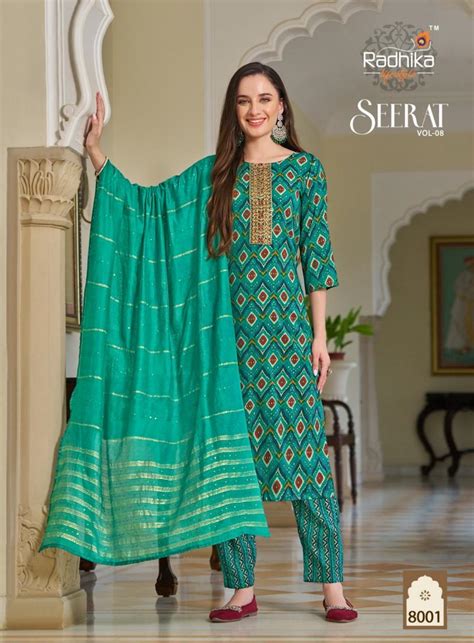 Radhika Seerat Vol 8 Rayon Ready Made Collection: Textilecatalog