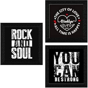 SAF paintings set of 3 Motivational Quotes Wall Decor Premium Framed ...