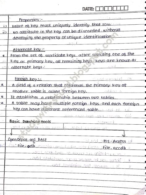 Database Management System Class 10 It 402 Notes 的图像结果
