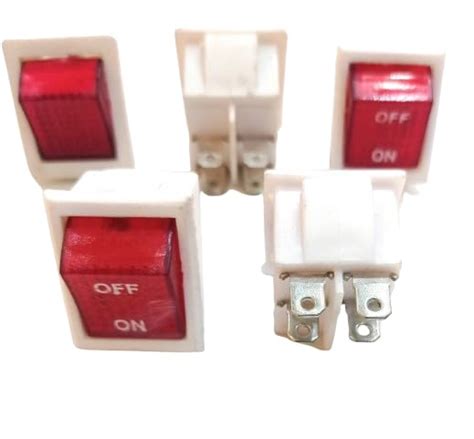 RSNR (5pcs) ON/Off 4 Pin Rocker Boat Switch Indicator 16A; AC ;250V ...