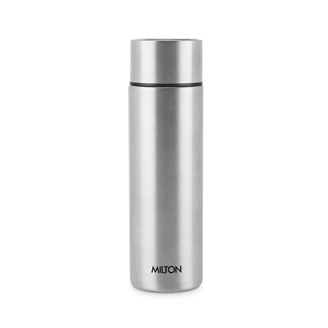 Milton Glide 1000 Stainless Steel Water Bottle, 1 Litre, Silver, Single ...