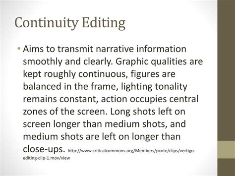Continuous Editing Example 的图像结果