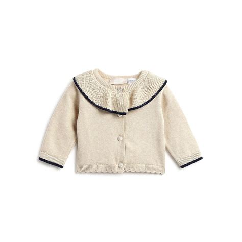 Chicco Girls Beige Self Design Cardigan Beige - Winterwear – Chicco India