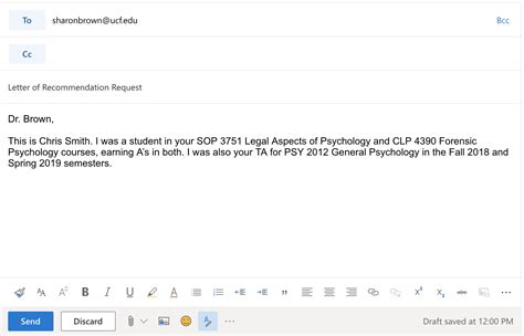 Email Correspondence Exercise 3 – Psychology Career Preparation