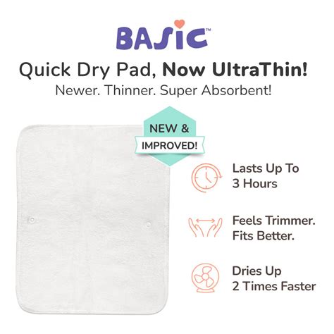 Pack of 7 BASIC Diaper, New & Improved with EasySnap & Quick Dry Ultra ...