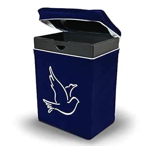 Velvet Urn Bag with TSA Approved Cremation Container | Holds Cremated ...