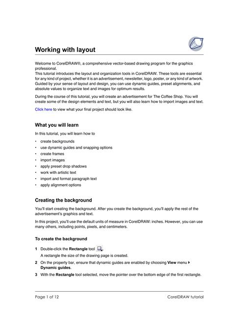 Tutorial Download CorelDRAW 的图像结果