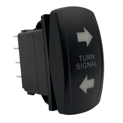 Buy BACAUTOPARTS Green Backlit Turn Signal Rocker Switch 7PIN ON-Off-ON ...