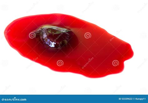 Sangre y coágulo de sangre foto de archivo. Imagen de chapoteo - 53339622