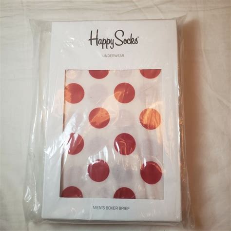 Happy Socks Mens Boxer Brief | White and Red Spots | India | Ubuy