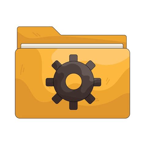 Settings folder | Premium Vector