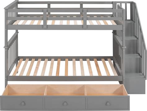 Harper&BrightDesigns Harper & Bright Designs Twin Over Twin Bunk Bed ...