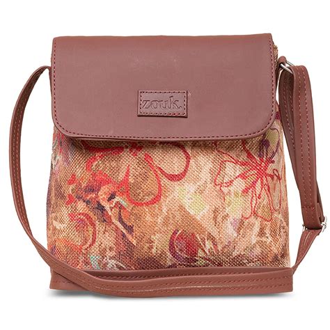 ZOUK FloLov Abstract Printed Women's Hand Crafted Vegan Leather ...