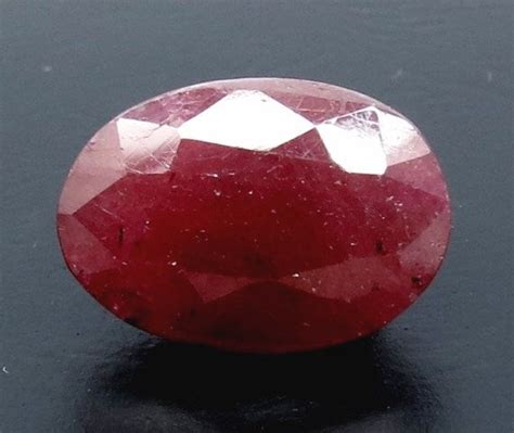 6.52/CT Natural Indian Ruby with Govt. Lab Certificate (1221) – Gem ...
