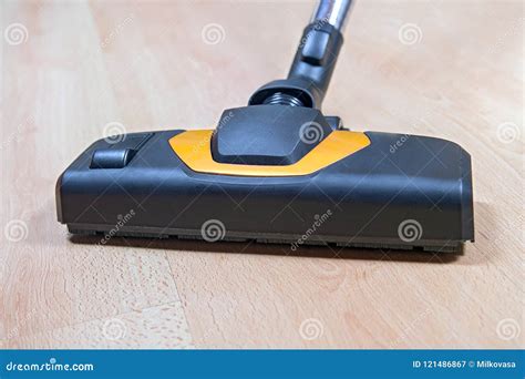 Head of Vacuum Cleaner Sweeping Laminate Floor. Stock Image - Image of ...