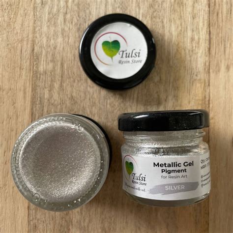 Buy Silver Metallic Pigment for Resin Art Projects – Tulsi Resin Store