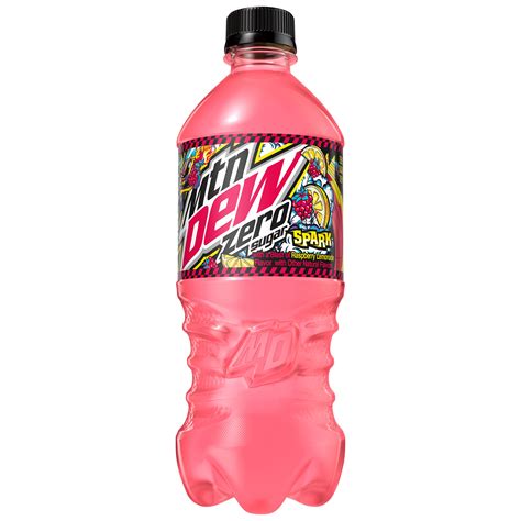 Mountain Dew, Zero Sugar, Spark, With A Blast Of Raspberry Lemonade ...