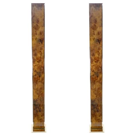 Pair of French Mid-Century Modern Brass Floor Lamps, 1970s For Sale at ...