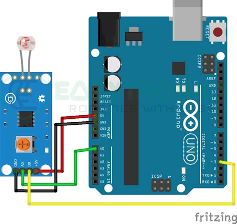 Image result for LDR with Arduino