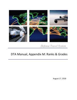 Fillable Online defensetravel dod APPENDIX M: Military Rank/Civilian ...