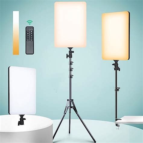 Buy GIFTMAX 19 inch LED Panel Camera Light 3 Colors Dimmable Jewelry ...