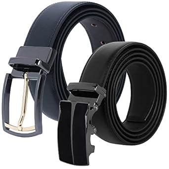 Buy Labnoft Men's PU Leather Auto Lock & Reversible Belt Combo (048-SG+ ...