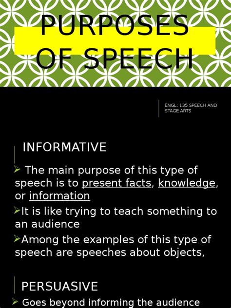 Image result for General Purpose Speech Examples