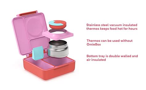 Buy OmieBox Bento Box for Kids - Insulated Bento Lunch Box with Leak ...