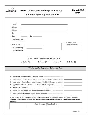 Form 228 S Enp - Fill Online, Printable, Fillable, Blank | pdfFiller